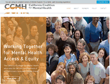 Tablet Screenshot of californiamentalhealth.org